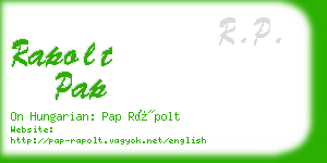 rapolt pap business card
